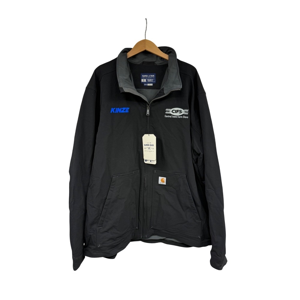 Carhartt Super Dux Relaxed Fit Softshell Jacket Black XL Tall OJ5534-M New